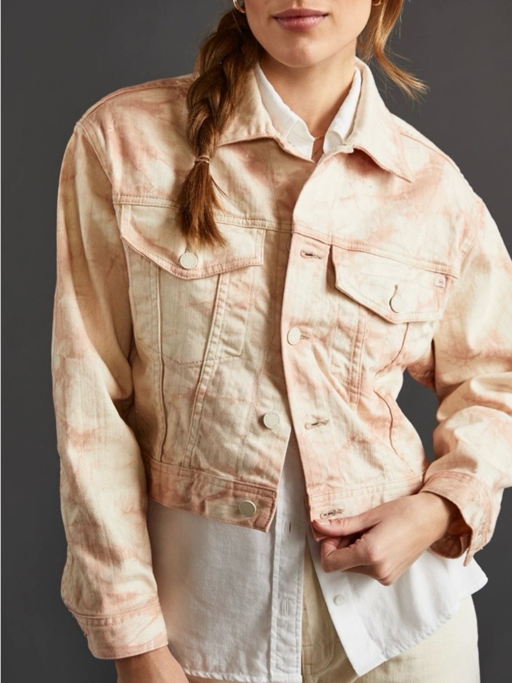 AG Adriano Goldschmied Mirah Denim Trucker Jacket Large